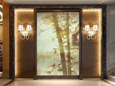 翠竹玉雕屏风效果图