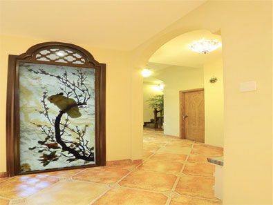 玉雕屏风效果图