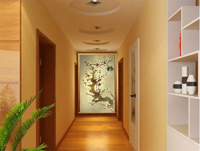 梅玉雕屏风效果图