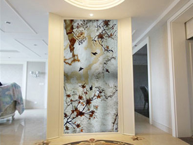 梅花玉雕屏风效果图